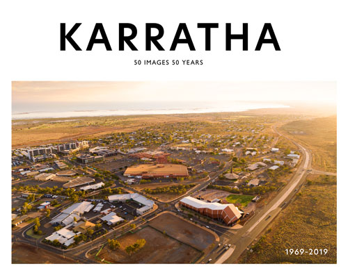 Book cover design for Karratha 50 Years 50 Images.