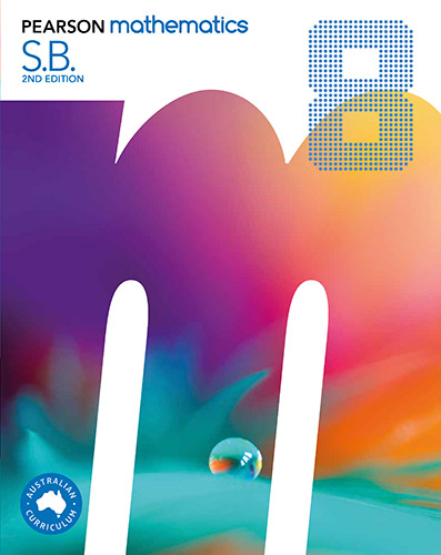 Front cover of Pearson Mathematics 8 Student Book 2en edition.